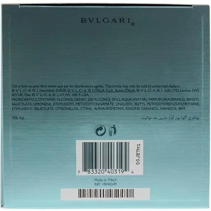 Bulgari Aqva Marine Eau de Toilette for Men 50ml Bvlgari