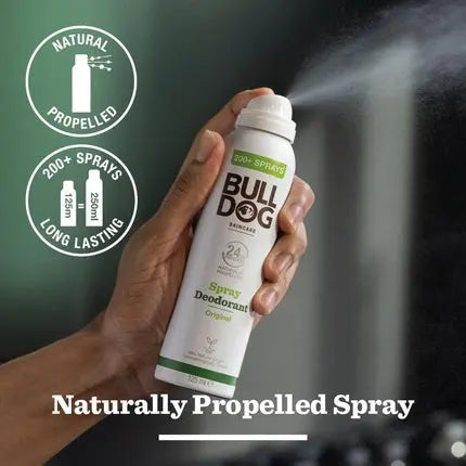 Bulldog Original Spray Deodorant for Men - Natural Skincare Bulldog