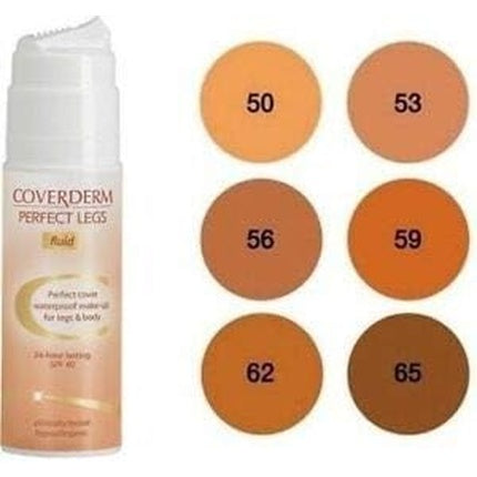 Coverderm Perfect Legs Fluid Waterproof Makeup for Legs and Body with SPF 40 65