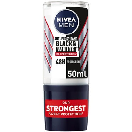 Nivea Men Black & White Max Protection Antiperspirant Roll On 48h 50ml Nivea