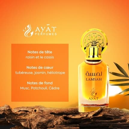 Ayat Perfumes Parfum Oil Alcohol - Free Musk Unisex Oriental Arabic Oud Natural Amber Dubai Extrait de Parfum 12 ml - Oriental