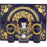 Versace Pour Homme Gift Set + Eau De Toilette 50ml + After Shave Balm 50ml + Hair & Body Shampoo 50ml Versace