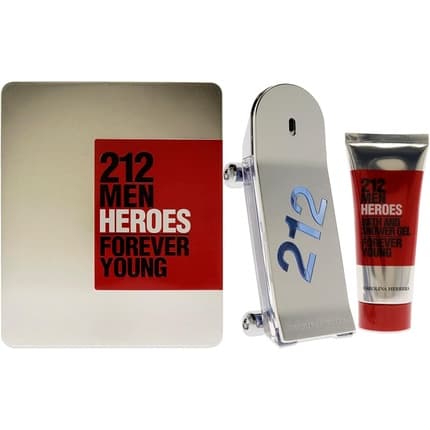 Carolina Herrera 212 Heroes 2 Piece Gift Set: - Body Wash Eau de Toilette 90ml Unisexe