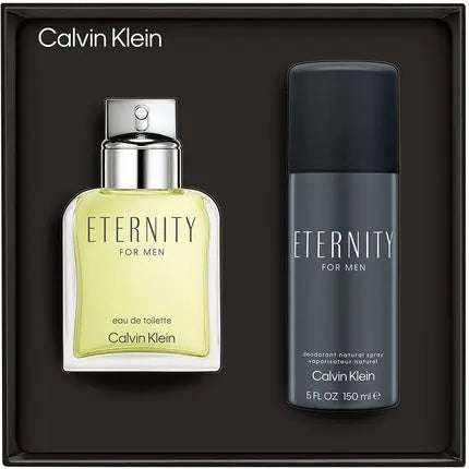 CK Eternity Men Gift Set - 50ml Eau de Toilette Spray 100ml Shower Gel Calvin Klein