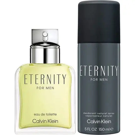 CK Eternity Men Gift Set - 50ml Eau de Toilette Spray 100ml Shower Gel Calvin Klein