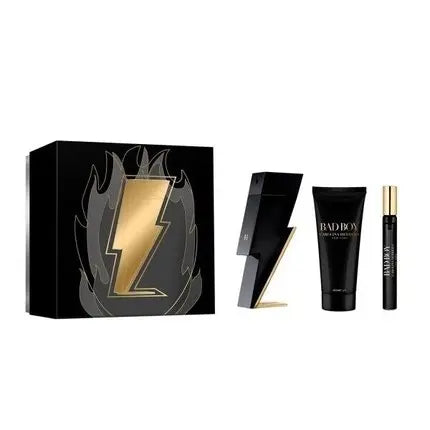 COFFRET BAD BOY Carolina Herrera Men's Eau de Toilette 100ml+10ml+Shower Gel Carolina Herrera