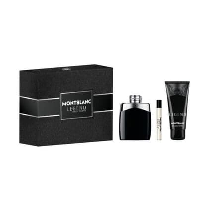 Mont Blanc Legend 3.3oz Spray Men's Cologne Toilet Water With Gel and Travel Spray Set - New in Box