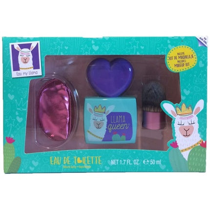 Eau My Llama Parfum Eau de Toilette Llama Queen EDT 50ml with Makeup Brush and Mini Case Eau My Llama