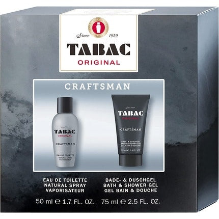 Tabac Original Craftsman Man Set Eau de Toilette Natural Spray 50ml and 75ml Gel Maison des fragrances