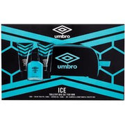 Umbro Ice Gift Set - 75 Ml, Shower Gel 150 Ml, 2-In-1 Shampoo And Conditioner 150 Ml, And Cosmetic Bag Eau de Toilette Unisexe