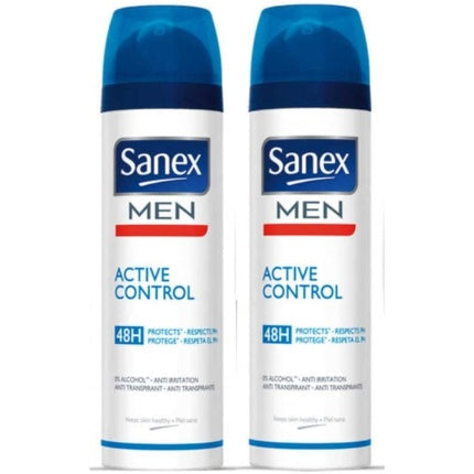 Sanex Men's Active Control 48H Deodorant Vaporizer Family Formula - Pack of 2 Sanex