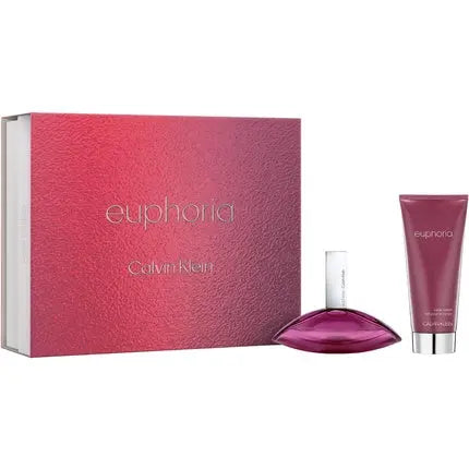 Calvin Klein Women's Euphoria Gift Set 50ml Eau de Parfum 100ml Body Lotion - Pack of 2 Calvin Klein