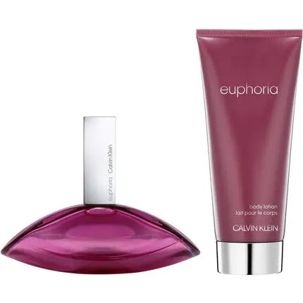 Calvin Klein Women's Euphoria Gift Set 50ml Eau de Parfum 100ml Body Lotion - Pack of 2 Calvin Klein