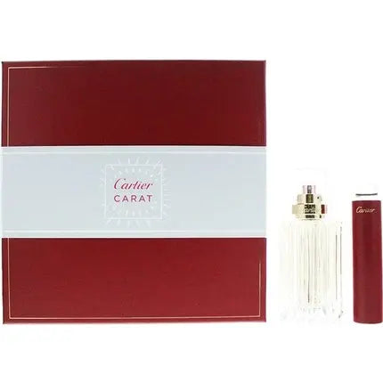 Cartier Carat De Cartier Gift Set - 100 Ml Eau De Parfum Spray + 15 Ml Eau De Parfum Rollerball - Gift Set For Women Cartier