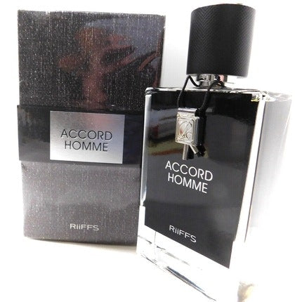 Riiffs Accord Homme Eau De Parfum spray 3.4 oz, 1oz équivaut à 30ml Pour Homme Black Saffron Riiffs