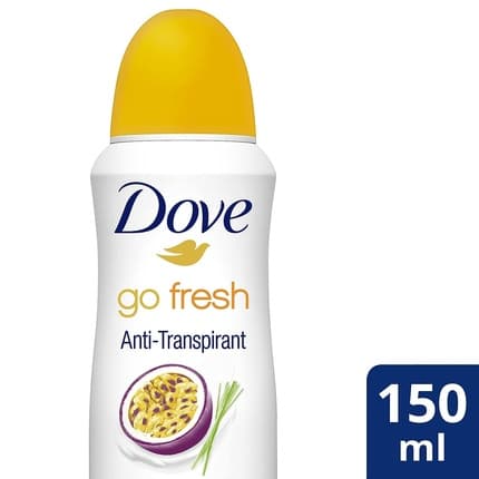 Dove Go Fresh Deodorant Spray PassionFruit and Lemongrass Scent Antiperspiring 48 Hour Protection 150ml