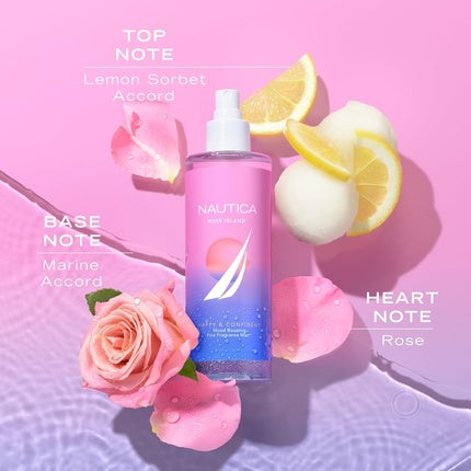 Nautica Rose Island Body Mist Eau de Toilette (EDT) Femme 248ml