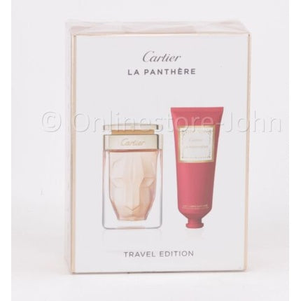 Cartier La Panthere Travel Set 75ml EDP + 100ml Perfumed Body Lotion Cartier