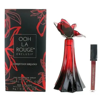 Christian Siriano Ooh La Rouge Exclusif 3.4oz EDP Spray for Women with Lip Gloss Christian Siriano