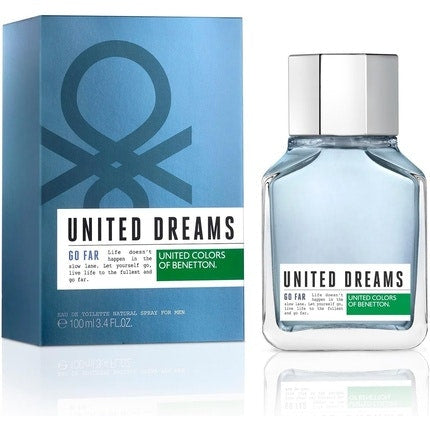 United Colors of Benetton United Dreams Go Far Pour Homme 100ml 3.4oz, 1oz équivaut à 30ml Eau de toilette  Spray Benetton