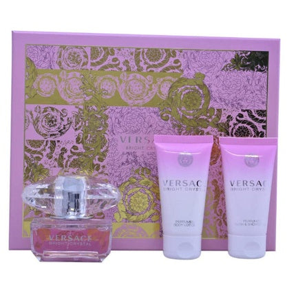 Versace Bright Crystal eau de toilette for women 50ml + body lotion 50ml + shower gel 50ml gift set Versace