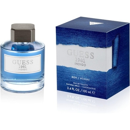 Guess 1981 Indigo for men 3.4oz Spray toilet water 100ml