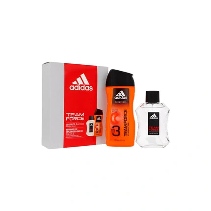 Adidas Team Force Set Eau De Toilette 100ml And Shower Gel 250ml adidas