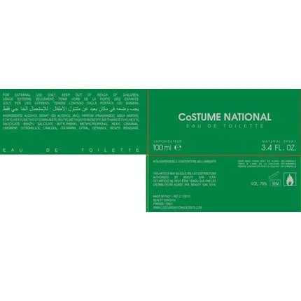 Costume National Cyber Garden Eau De Toilette 100ml Costume National