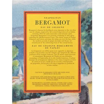 Crabtree & Evelyn Heritage Collection Eau de Cologne Bergamot 3.4 Fl Oz Neapolitan Crabtree & Evelyn