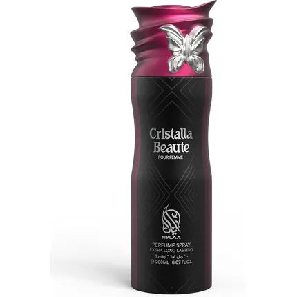 Cristalla Beaute Body Spray 200ml Extra Long Lasting Perfumed Body Deodorant For Her Nylaa