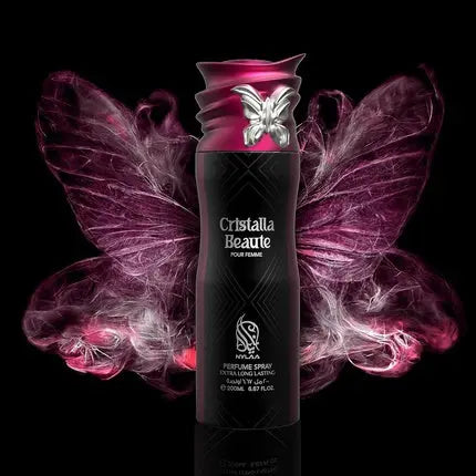 Cristalla Beaute Body Spray 200ml Extra Long Lasting Perfumed Body Deodorant For Her Nylaa