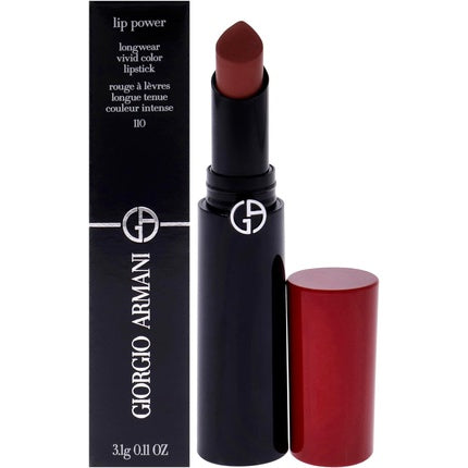 Giorgio Armani Lip Power Longwear Vivid Color Lipstick 110 Mania for Women 0.11 oz - Giorgio Armani
