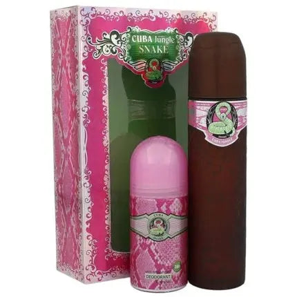 Cuba Jungle Snake EDP 100ml and Deodorant Stick 50ml Set Cuba