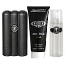 Cuba Prestige Black Fragrance Pour Homme Coffret - 3.0oz, 1oz équivaut à 30ml Eau De Toilette Spray, 3.4oz, 1oz équivaut à 30ml Aftershave, 6.8oz, 1oz équivaut à 30ml Shower Gel Cuba Original par Parfums Des