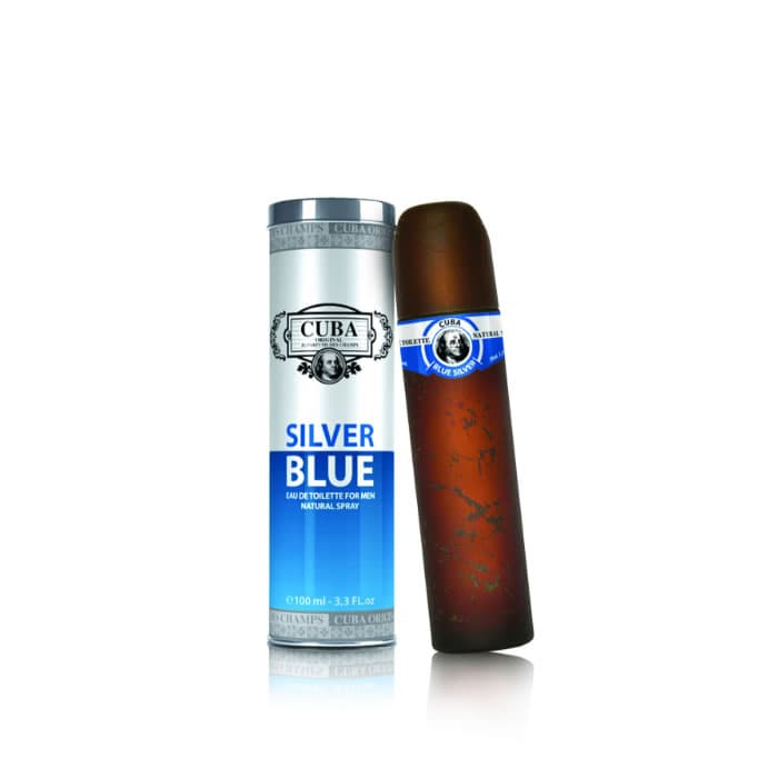 Cuba Original Silver Blue Eau De Toilette Spray 100ml By Cuba