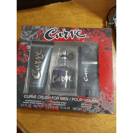 Curve Crush Men's Balm and Deodorant Spray Gift Set Cologne