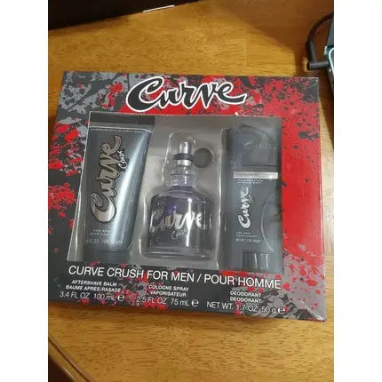 Curve Crush Men's Balm and Deodorant Spray Gift Set Cologne