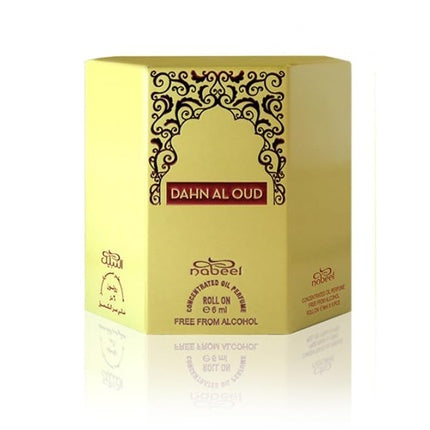 Nabeel Perfumes Dahn Al Oud Concentrated Roll-On Oil Alcohol-Free 6 x 6ml - Pack of 6 Nabeel Perfumes
