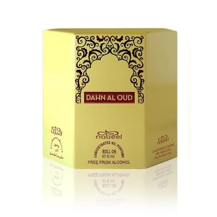 Nabeel Perfumes Dahn Al Oud Concentrated Roll-On Oil Alcohol-Free 6 x - Pack of 6 6ml Unisexe