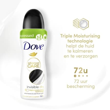 Dove Advanced Care Invisible Deodorant Anti-Perspirant Bottle 100ml Unisexe