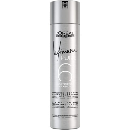 Loreal Professionnel Infinium 6 Pure Extra Strong Hairspray 300ml