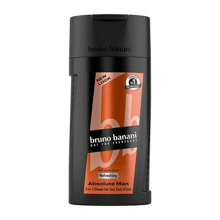 Bruno Banani Fragrance Absolute Man 3-in-1 Shower Gel for Body, Hair and Face 250ml Bruno Banani