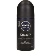 Nivea Deo Roll-on Men - Deep, 50 Ml - 1 Pcs Nivea