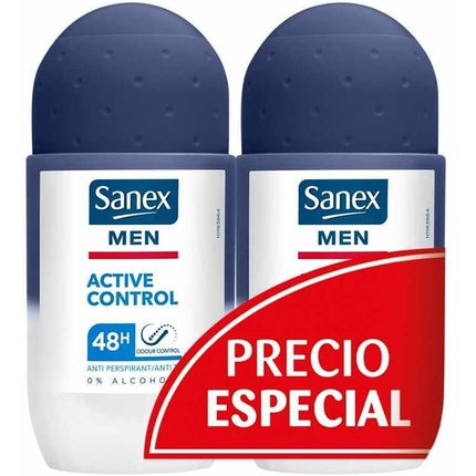 Sanex Active Control 48h Deodorant Roll On Duplo 2 x 50ml - Sanex Sanex