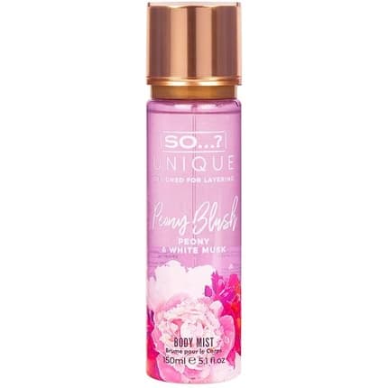 So...? Unique Women's Vegan Peony Blush Body Mist Fragrance Spray 150ml