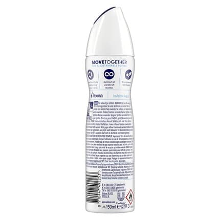 Rexona Anti-Perspirant Deodorant MotionSense Invisible Aqua Déodorant (Déo) Mixte 150ml