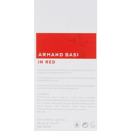 Armand Basi In Red Eau De Toilette Spray 50ml For Women