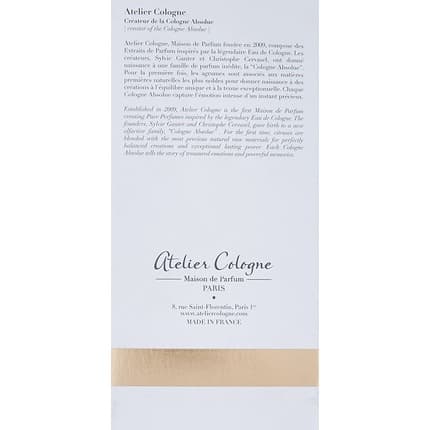 Atelier Cologne Encens Jinhae Eau de Cologne (EDC) Mixte 200ml