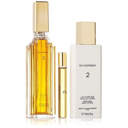 Parfums Scherrer 2 Coffret Eau de Toilette Spray 100ml Roll-on 10ml and Body Lotion 150ml Jean Louis Scherrer