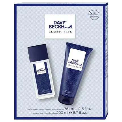 David Beckham Classic Blue Deodorant With Spray 75 Ml And Shower Gel 200 Ml David Beckham